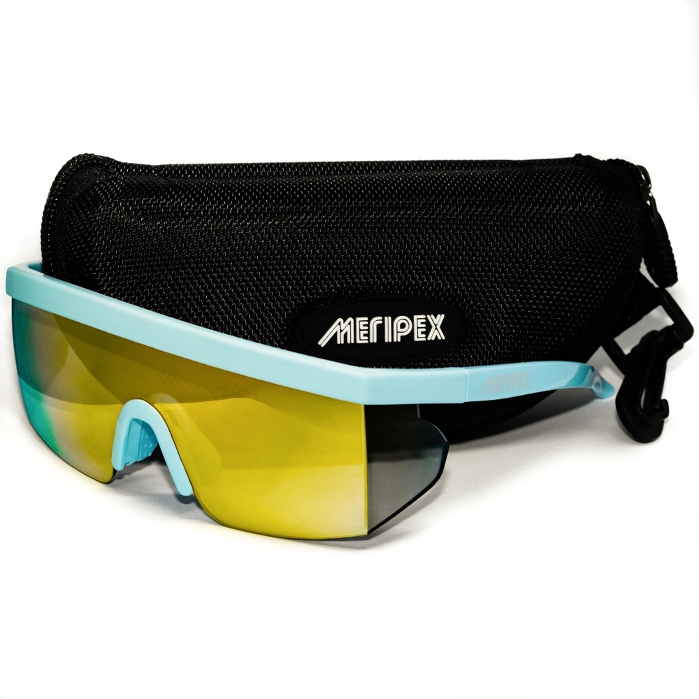 Unisex Retro Vintage Mirrored Sunglasses Blue